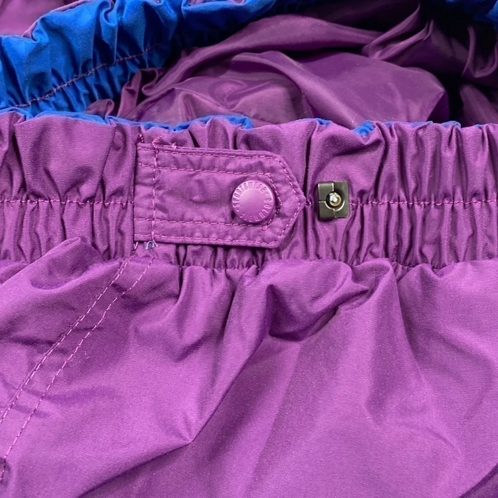 Vintage Columbia Purple Nylon Women's Ski Snow Pants Size XL